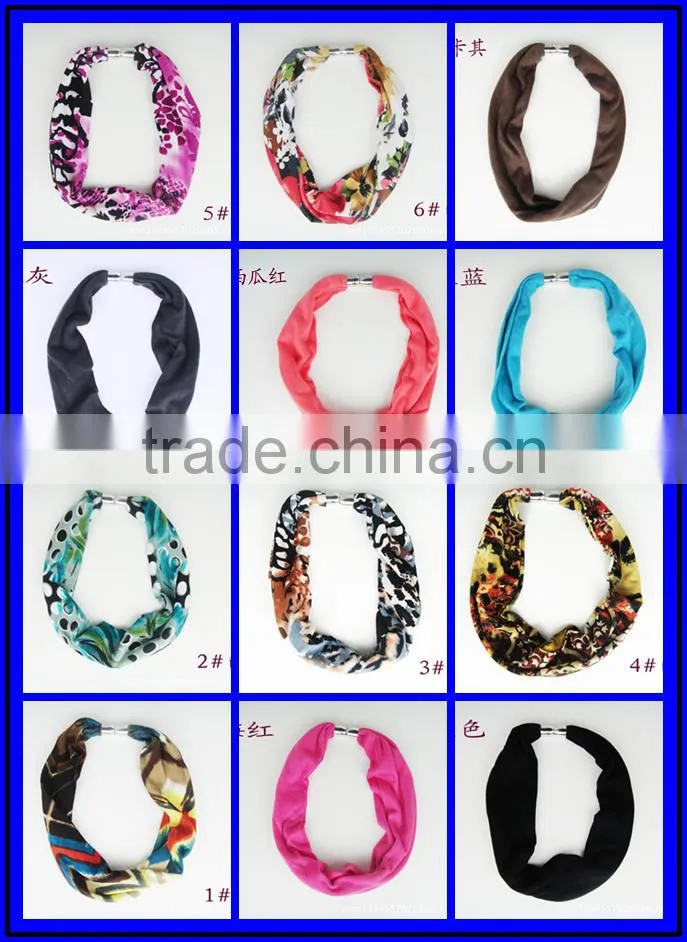 Customizable Digtial Printed Metal Tassel Charm Jewelry Scarves High End Long Wrapped Scarves Office Lady Costume Jewelry