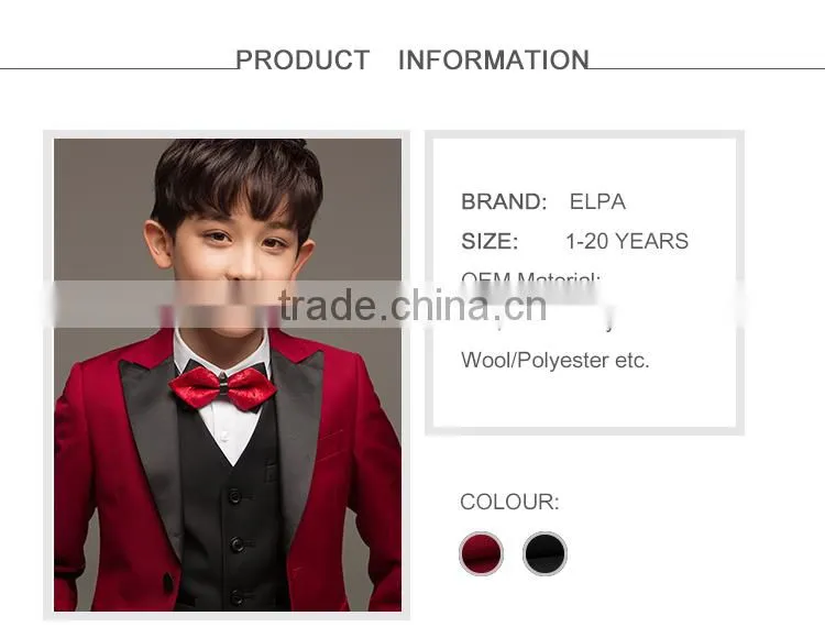 ELPA Fashion custom made sweat tuxedo suits boys party suits