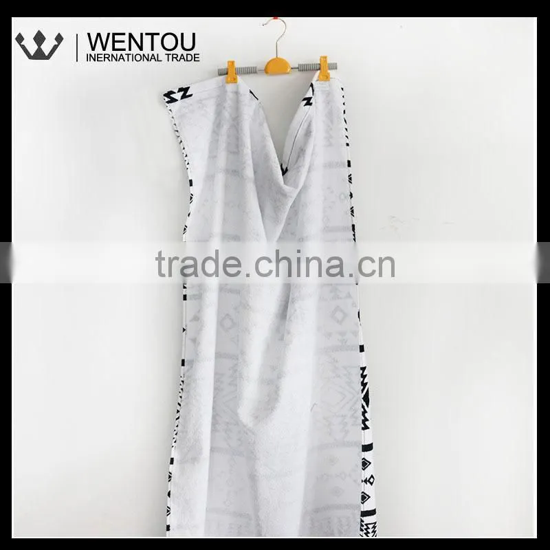Unique Geometric Pattern Cotton Bath Towel