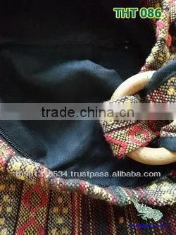 Thai Embroidered Woven Fabrics Shoulder Bag Cross body Bag