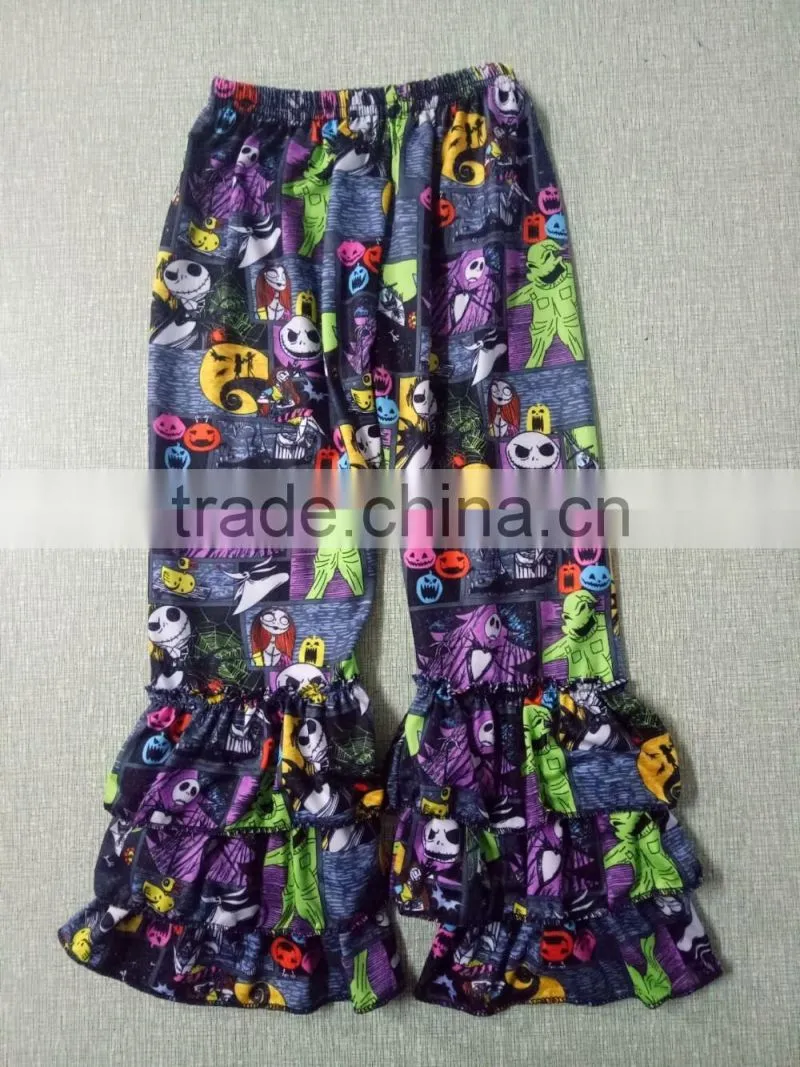 kids wear nightmare leggings wholesale girls nightmare icing ruffle pants