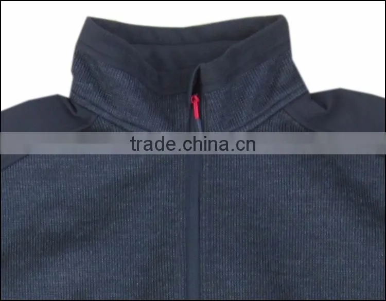 TPU and fleece mens bodkin knitted jacket soft shell for 3layers
