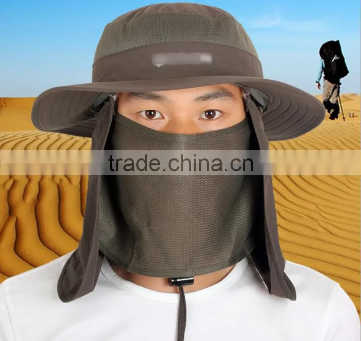 Wholesale hat mask shawl sun hat 360 degrees full range of travel beach travel essential sun big hat