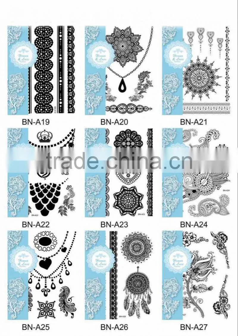 Custom temporary nation flag tattoo stickers