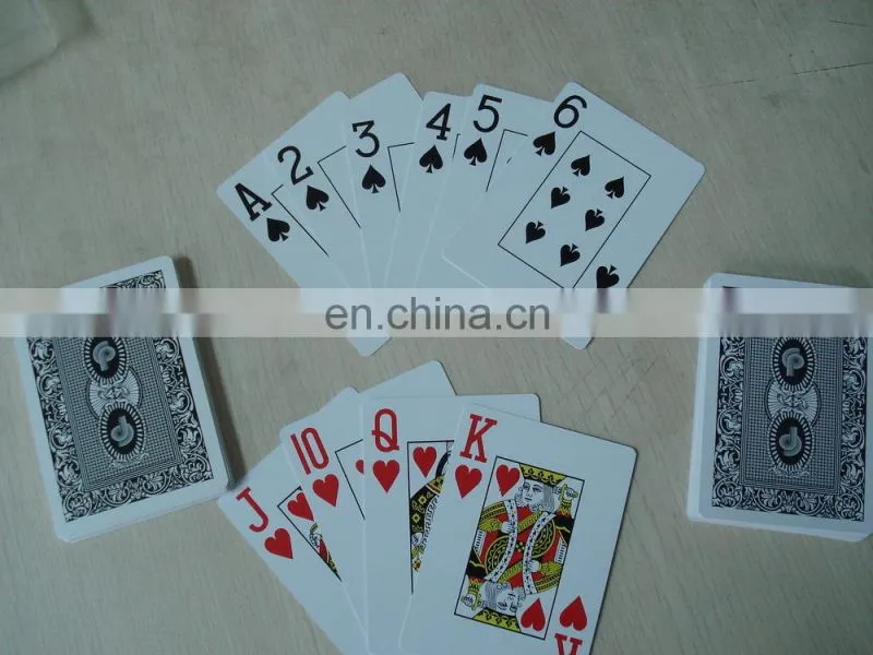 Jumbo index plastic playing cards