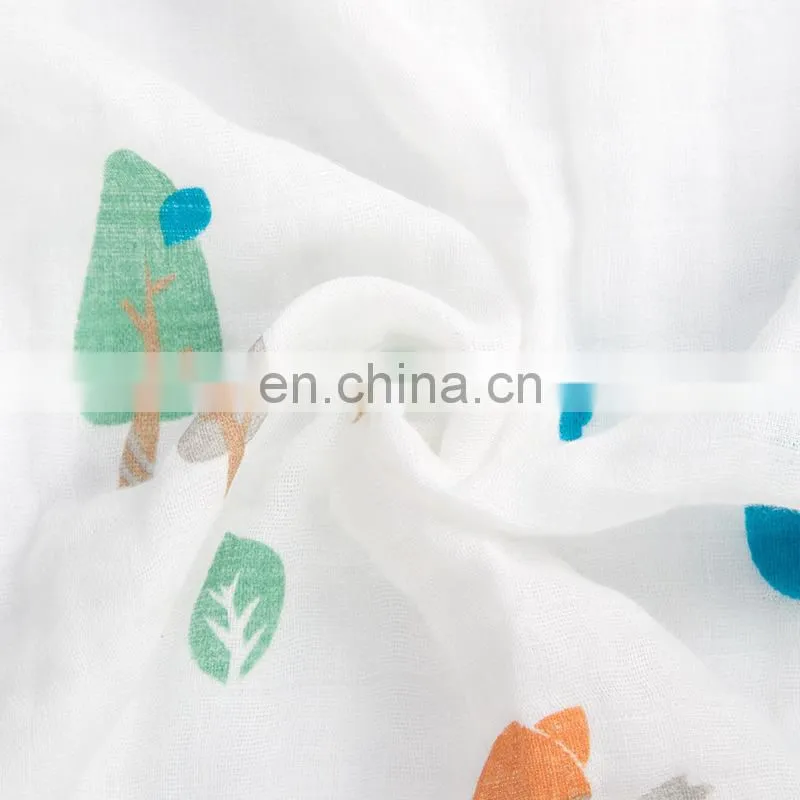 Fashion Cheap Muslin Baby Swaddle Blankets With LOGO Wholesale Infant Kids Newborn Soft Bamboo Cotton Swaddle Baby Wrap