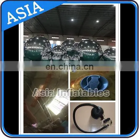 Highly Attractive Inflatable Mirror Ball, Pvc Mirror Balloon For Advertising
