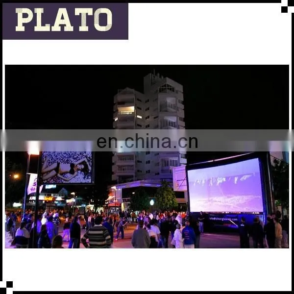 24ft strong inflatable projector open air giant movie screen for film festival