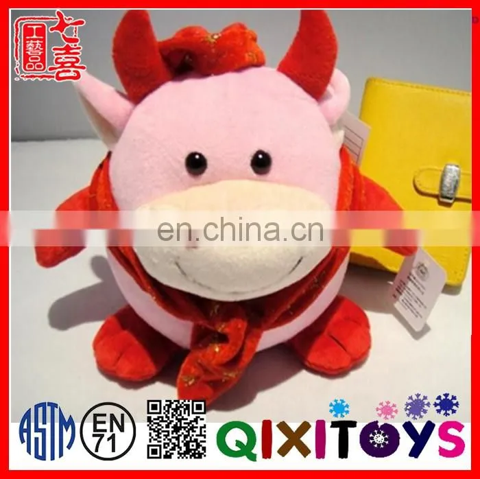 2016 hot selling animal shape stuffed piggy banks coin bank christmas decoration