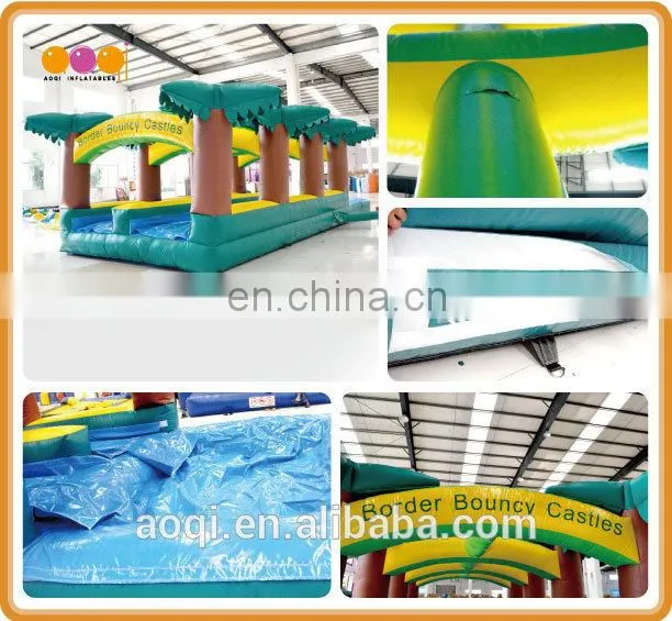 AOQI products with free EN14960 certificate double inflatable water slideway