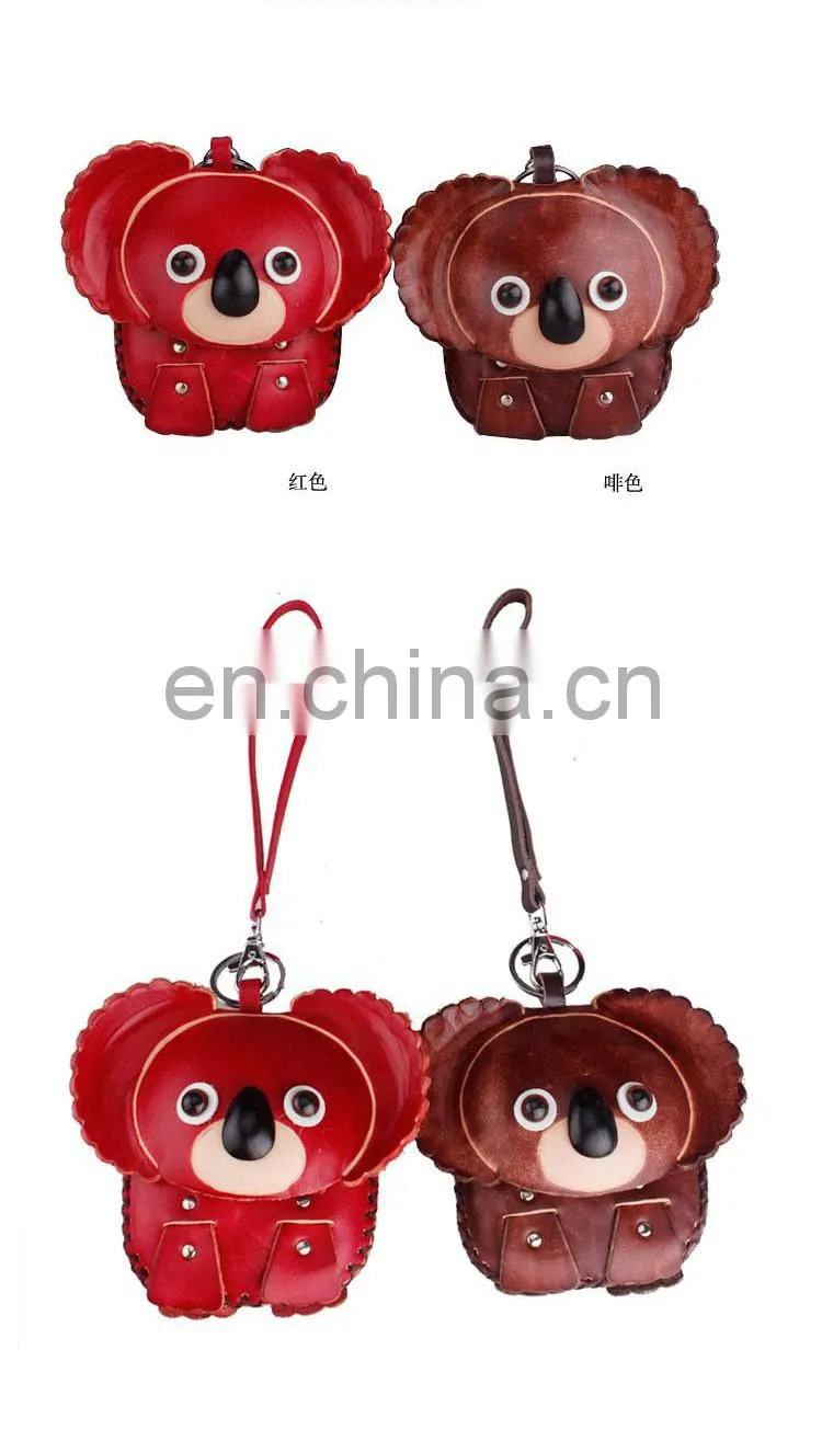 Cute Animal shaped squeeze pocket koala Coin Purse/small genuine leather cute girls fancy Coin Purse MCP-0010