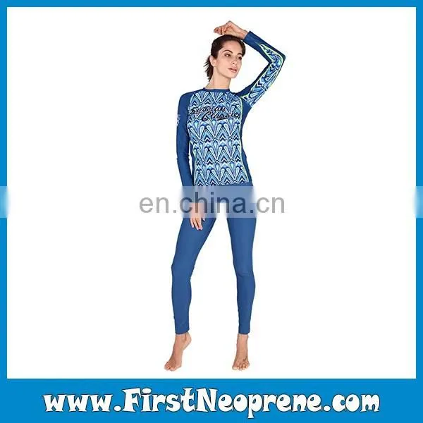 Blue Classic Design UV Protection Custom Rashguard