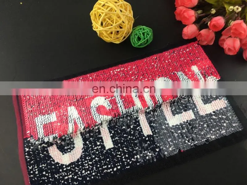 Wholesale Applique Shiny Sequin Embroidery Patch
