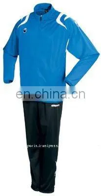Blue polyester jogging suit