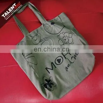custom private silk screen printing fabric Shopping Bag