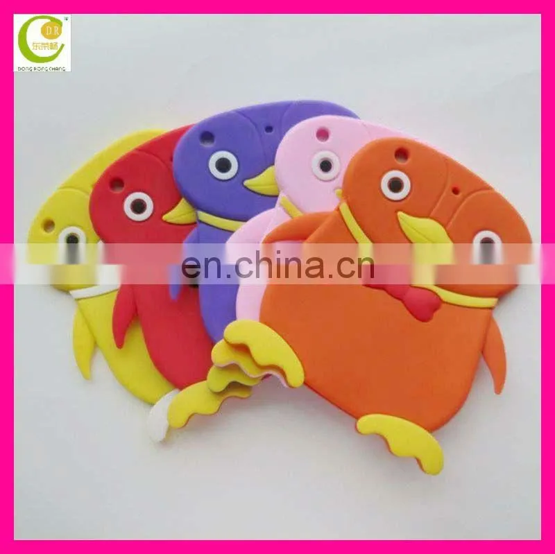 New Design animal cartoon shape Soft Silicone Rubber Case For Ipad