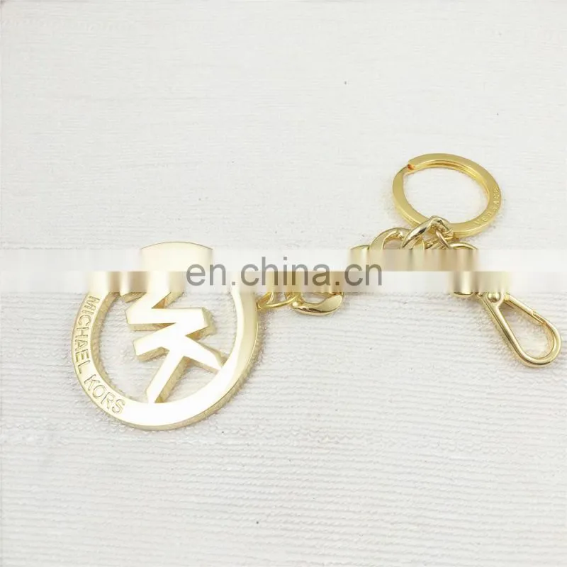 Customized gold metal keychains