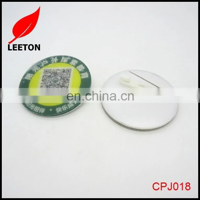 Factory supply Custom round plastic name badge