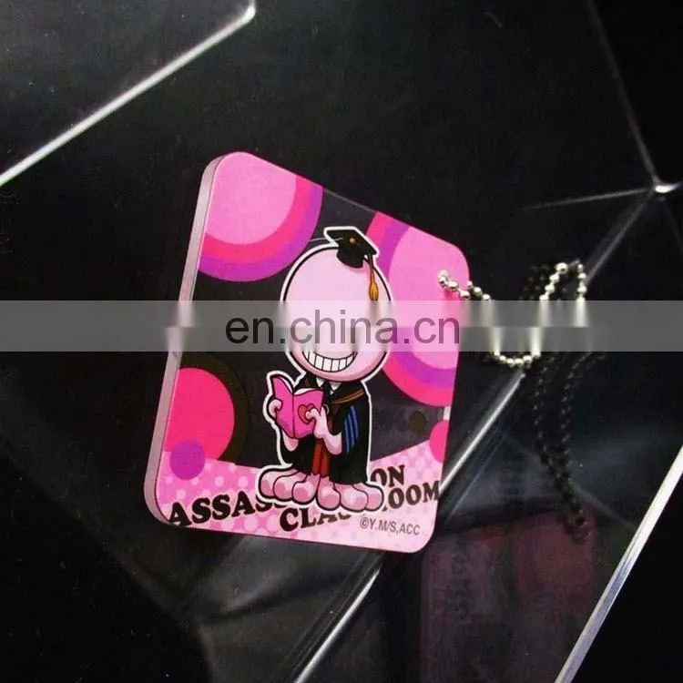 Cheap promotional gift acrylic photo frame keychain