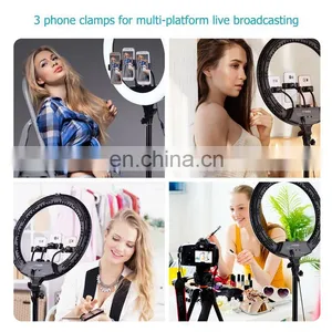 Wholesale Led Selfie Fill Ring Light Set 18 Inch Phone Selfie Led Circle Big Makeup Ring Light With Tripod Stand thumbnail-5