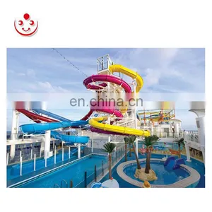 Extra Long Water Park Fiberglass Tubes Slide for Sale thumbnail-5