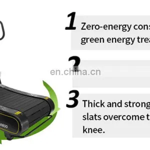 Steel Self-generating Non Motorized Commercial Treadmill/Running Machine/Home Use Gym Equipment thumbnail-4