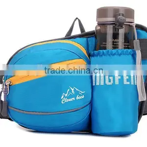 Hiking Waist Pack, Outdoor Water Resistant Waist Bag With Water Bottle (Not Included) Holder, Running Belt Bag Pouch Fanny Pack thumbnail-3