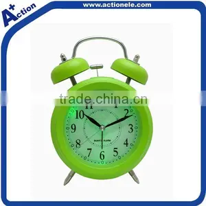 Analog Table Twin Bell Alarm Clock With LED Backlight thumbnail-1