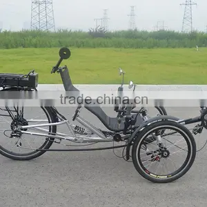 21 Speed Pedal Assisted Electric Recumbent Trike thumbnail-2