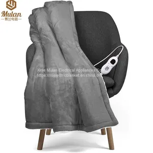 Customized Flannel Electric Blanket, Heated Throw Over Blanket thumbnail-1