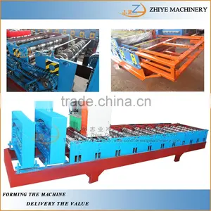 Color Coated Steel Roof Glazed Iron Roofing Tiles Making Machine thumbnail-2