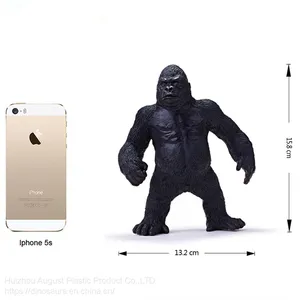 Lifelike Animal Model PVC Standing Gorillas Ape Statue King Kong Toy Orangutan Action Figure thumbnail-5