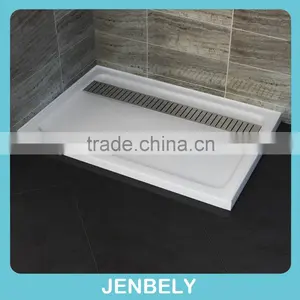 ABS/Acrylic Shower Tray With SS Grate thumbnail-1
