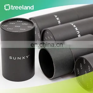 Customized Fancy Black Cylindrical Cardboard Boxes thumbnail-2