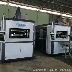 JS850x560 Fully Automatic Servo Disposable Plastic Cup Bowl Making Thermoforming Machine thumbnail-3
