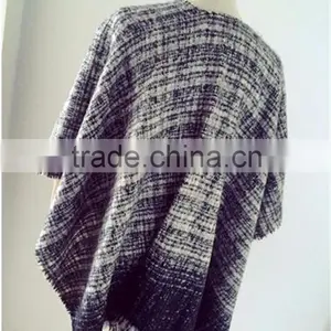 Women Fashion Sleeves Tassel Cloak thumbnail-6