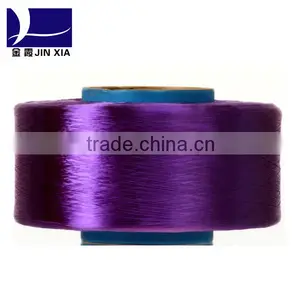 100% Polyester Dope Dyed Virgin POY Yarn Customized thumbnail-3