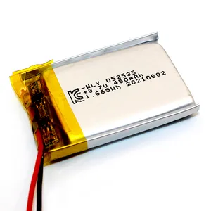 High Quality 052535 3.7v 450mAh Lithium Ion Polymer Batteries Rechargeable 3.7v Lipo Li-ion Battery thumbnail-4