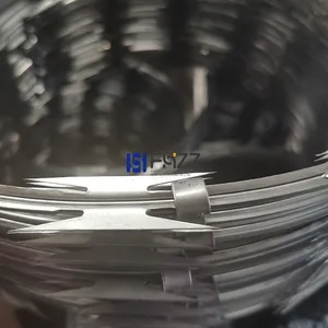 Stainless Steel 430 Concertina Razor Barbed Tape CBT-65 DIA. 18