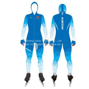 Custom no MOQ Speed Skating Skin Suit Short Track Cut Proof Suit Comfortable Short Track Speed Racing Waterproof Skating Suit thumbnail-4