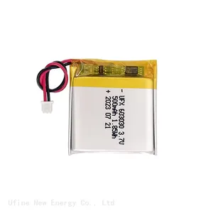 3.7V Lithium Ion Battery for Sale UFX 603030 500mAh Contains Multiple Certifications thumbnail-1