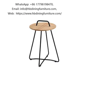 Iron Wire MDF Desktop Small Side Table thumbnail-1