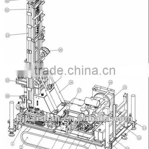 Kaishan KW30 Water Well Drill Rig Drill Depth 300m Water Well Drilling Rig thumbnail-2
