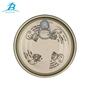 Hot Sale 300# 73mm Tinplate Easy Open End Cover Can Lid for Canned Food Packing Can thumbnail-3
