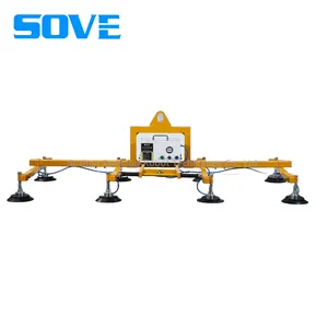 SOVE Electric Vacuum Lifting Machine With Stainless Steel and Iron Plate Pneumatic Lifting Gear Suction Cup thumbnail-1