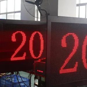 600*600 External Dot Matrix Countdown P16 Plug-in Module Traffic Signal Controller Countdown Display Screen thumbnail-2