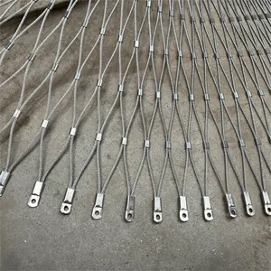 Factory-sleeved 304/316 Stainless Steel Wire Rope Cargo Netting thumbnail-2