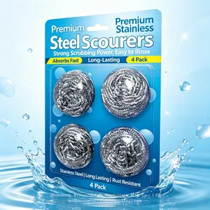 Heatproof High Temperature Resistant Steel Ball Copper Wire Scrubber for Cleaning Ovens, Stoves and BBQ Grills thumbnail-2