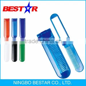 Plastic Pocket Mirror With Comb thumbnail-1