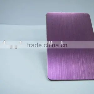 Purple Red Hairline Decorative Stainless Steel Panel thumbnail-1